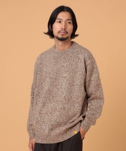 BEAMS LIGHTS / MIXカラー クルーネック ニット 2023