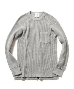 ▲BEAMS LIGHTS / ビッグワッフルクルーネックカットソー