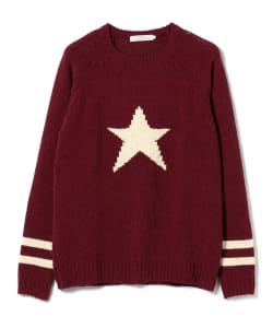 ▲BEAMS LIGHTS / スター モール クルーネック ニット