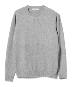 ▲BEAMS LIGHTS /  両ガゼットV モール糸 クルーネック ニット