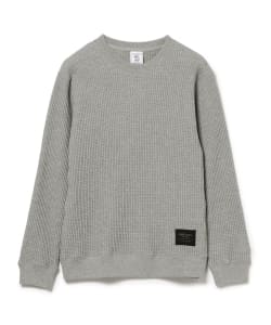 ▲JE MORGAN × BEAMS LIGHTS / 別注 ビッグワッフル クルーネック カットソー