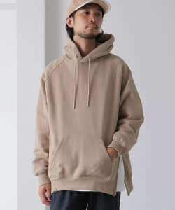▲DISCUS ATHLETIC × BEAMS LIGHTS / 別注 裏起毛 アシンメトリージップパーカー