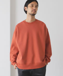 BEAMS LIGHTS / スプリットラグラン バックステッチ クルースウェット