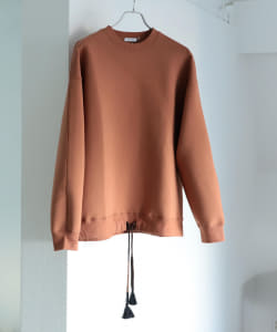 ▲【WEB限定】BEAMS LIGHTS / ダンボールニット コード クルースウェット