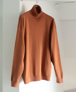 BEAMS LIGHTS / シルケット ミラノリブ タートルネック カットソー