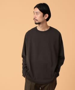 ▲BEAMS LIGHTS / ギザコットン ニュースプレンダーツイスト ロングTシャツ