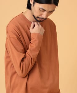 ▲BEAMS LIGHTS / ギザコットン ニュースプレンダーツイスト ロングTシャツ