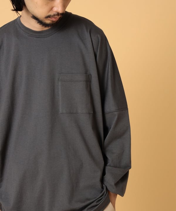 新品 BEAMS別注ULTERIOR スビンコットン ロングスリーブ Tシャツ灰 Brilla per il gusto（ブリッラ ペル イル グスト）【別注
