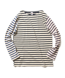 ▲CHANTECLAIR × BEAMS LIGHTS / 別注 クレイジーパターンボートネックTシャツ