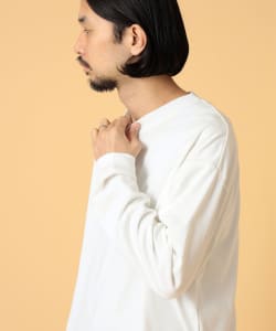 BEAMS LIGHTS / ギザコットン スプレンダーツイスト クルー ロングTシャツ