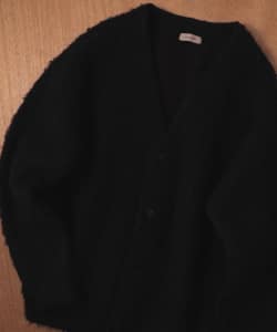 BEAMS LIGHTS / ダブルジャカード フェザー カーディガン