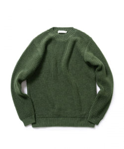 ▲BEAMS LIGHTS / ワッフル クルーニット