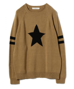 ▲BEAMS LIGHTS / コットン スター ニット