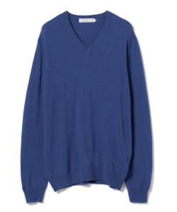 ▲BEAMS LIGHTS / Fibertex カシミヤ混 Vネックニット