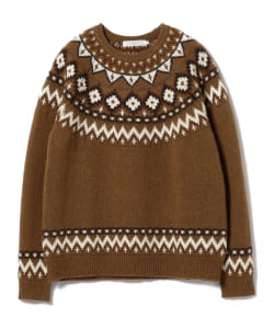 ▲BEAMS LIGHTS / クロス クルーニット