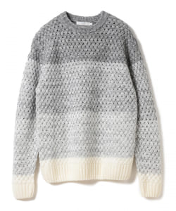 ▲BEAMS LIGHTS / グラデーション クルーネックニット