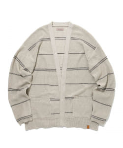▲BEAMS LIGHTS / リネンコットン ボタンレス カーディガン