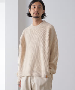BEAMS LIGHTS / ラムズウール クルーネックニット
