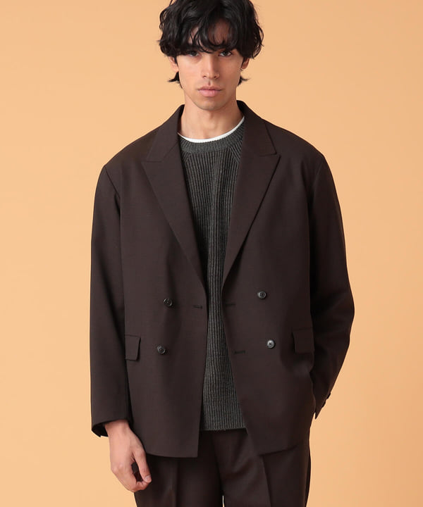 新規出店【春夏用極美品】BEAMS×青山 MORLES ダブルセットアップスーツ M スーツ