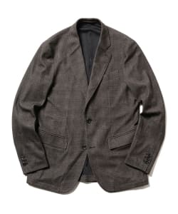 ▲BEAMS LIGHTS / DUVET TRICO チェック2ボタンジャケット