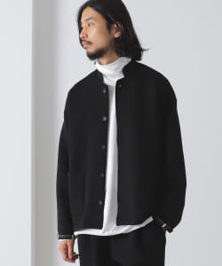 ▲BEAMS LIGHTS / ダンボールニット マンダリンカラージャケット