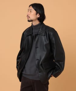 BEAMS LIGHTS / シープレザー カバーオール ジャケット