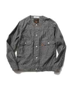 ▲FULLCOUNT×BEAMS LIGHTS / 別注 ノーカラーシャンブレージャケット