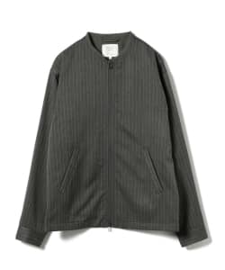 BEAMS LIGHTS / KOMATHERMO ピンストライプ ジップ ブルゾン