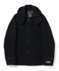 ▲BEAMS LIGHTS / メルトン フーデッド ショートコート