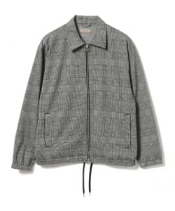 ▲BEAMS LIGHTS / ジャージー ダブルジップ チェックブルゾン