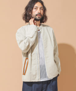 ▲BEAMS LIGHTS / リネン シングルライダース ジャケット
