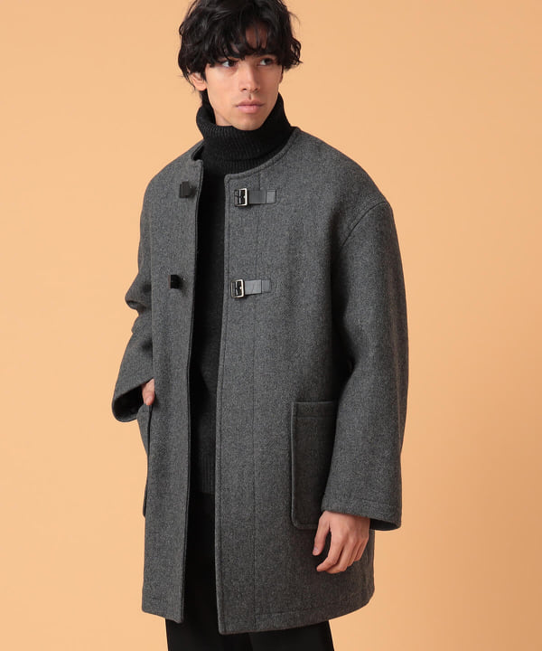 BEAMS LIGHTS [BEAMS LIGHTS] BEAMS LIGHTS / Collarless Belted Coat