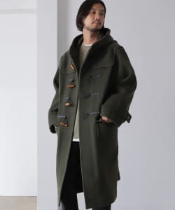BEAMS LIGHTS / カットパイル へリンボーン ダッフルコート
