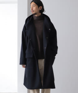 【WEB限定】BEAMS LIGHTS / メルトン ルーズ フーデッドコート