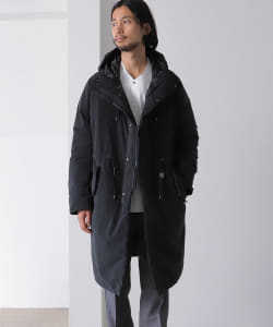 ▲BEAMS LIGHTS / 小松マテーレ アライドダウン フーデッド コート