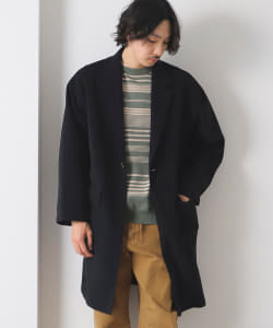 BEAMS LIGHTS / ニットメルトン チェスターコート