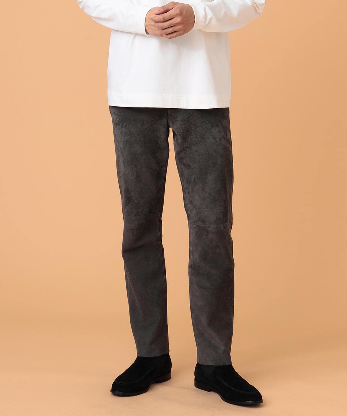 Suede 5-Pocket Pants