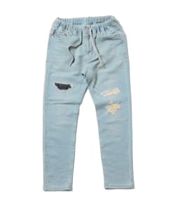 ▲OBLEKT / ダメージスキニーデニム