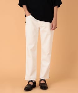 BEAMS LIGHTS / ハードウォッシュ ジップ デニムパンツ