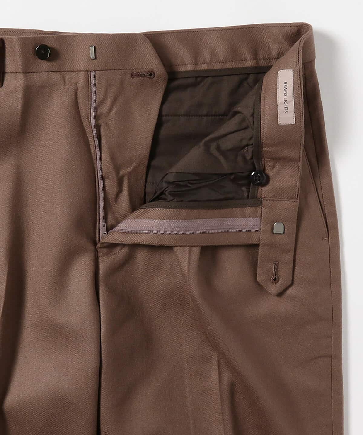 POMMELLA ポメーラ ウールフランネル 1プリーツパンツ スラックス 54