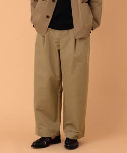 BEAMS LIGHTS / テックコットン ワイドパンツ