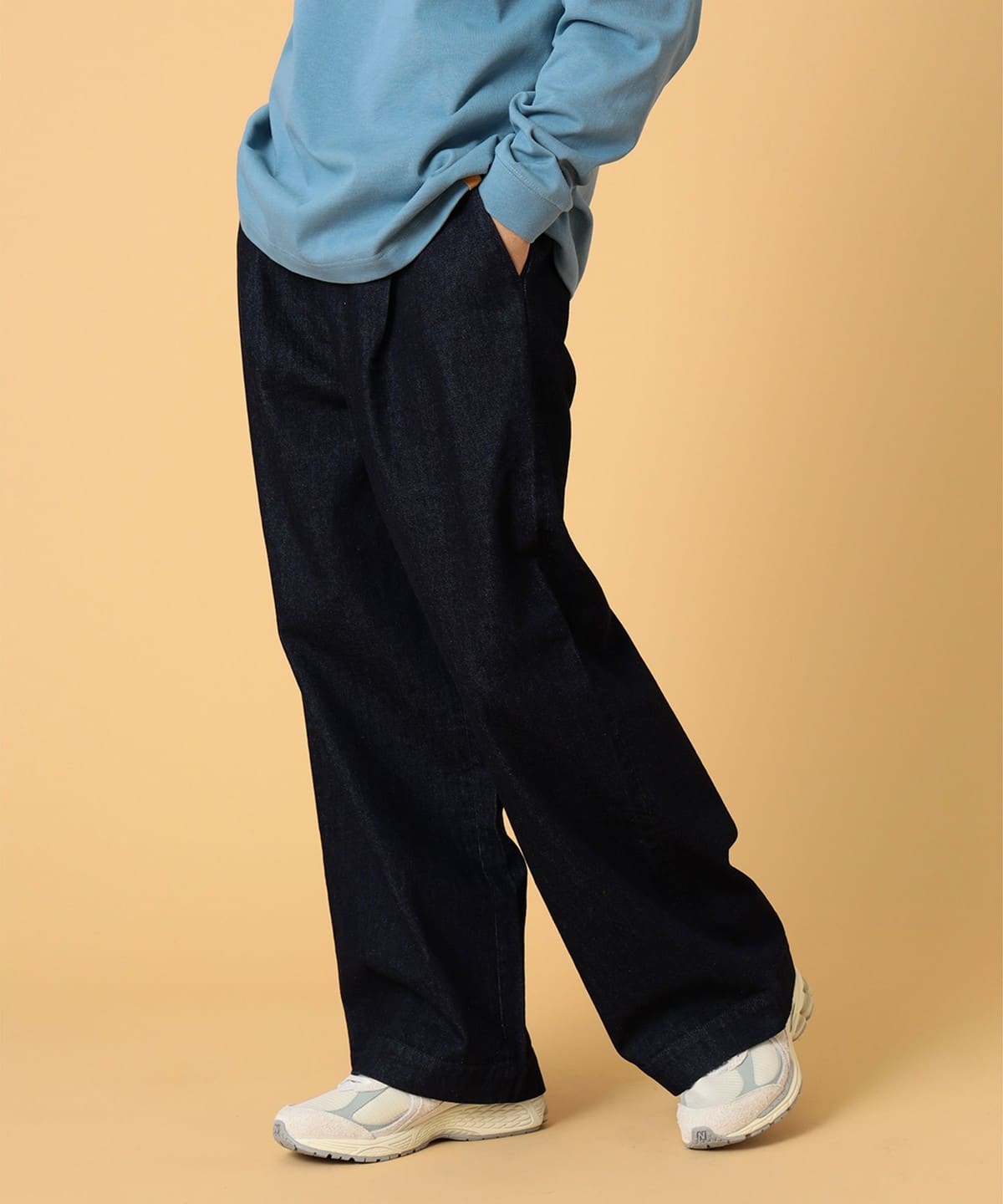 BEAMS LIGHTS ビームス ライツ / 『カイハラデニム』 ディーププリーツ ワイドパンツ パンツ MEN INDIGO XL BEAMS LIGHTS ビームス ライツ / 『カイハラデニム』 ディーププリーツ ワイドパンツ パンツ MEN INDIGO XL
