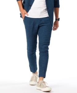 ▲BEAMS LIGHTS / インディゴワッフルテーパードパンツ