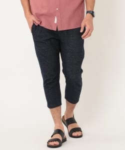 ▲BEAMS LIGHTS / ダブルフェイス クロップド イージーパンツ