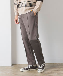 BEAMS LIGHTS / ナイロン裏毛 クリースステッチ イージースラックス