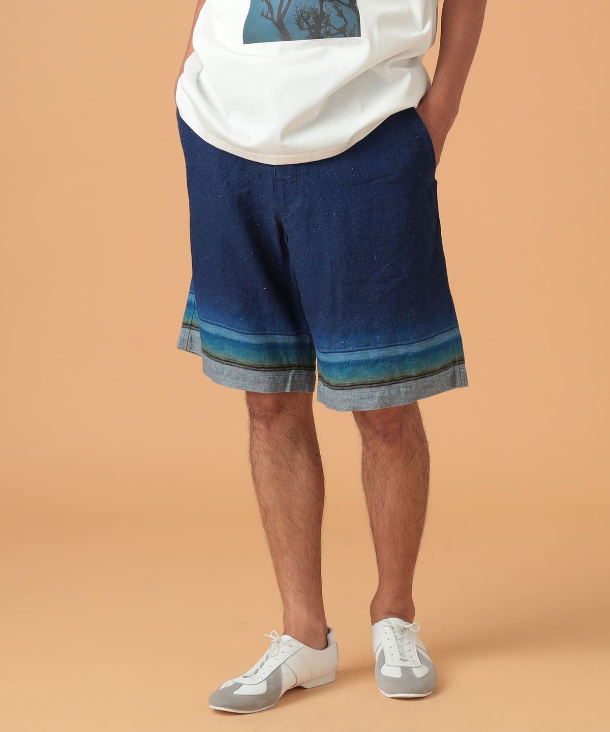 BEAMS LIGHTS ビームス ライツ / グレイズ プリント ショーツ パンツ MEN GOSU BLUE S BEAMS LIGHTS ビームス ライツ / グレイズ プリント ショーツ パンツ MEN GOSU BLUE S