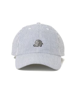 ▲BEAMS LIGHTS / シアサッカー ワンポイント刺繍 キャップ