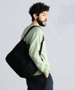 ▲BEAMS LIGHTS / マイクロスエード トラベル 2WAY トートバッグ