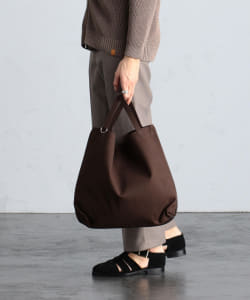▲BEAMS LIGHTS / マイクロスエード 2WAY トートバッグ