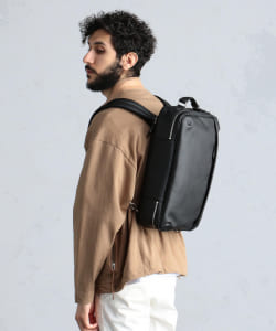 ▲BEAMS LIGHTS / フェイクレザー 3WAY ブリーフバッグ